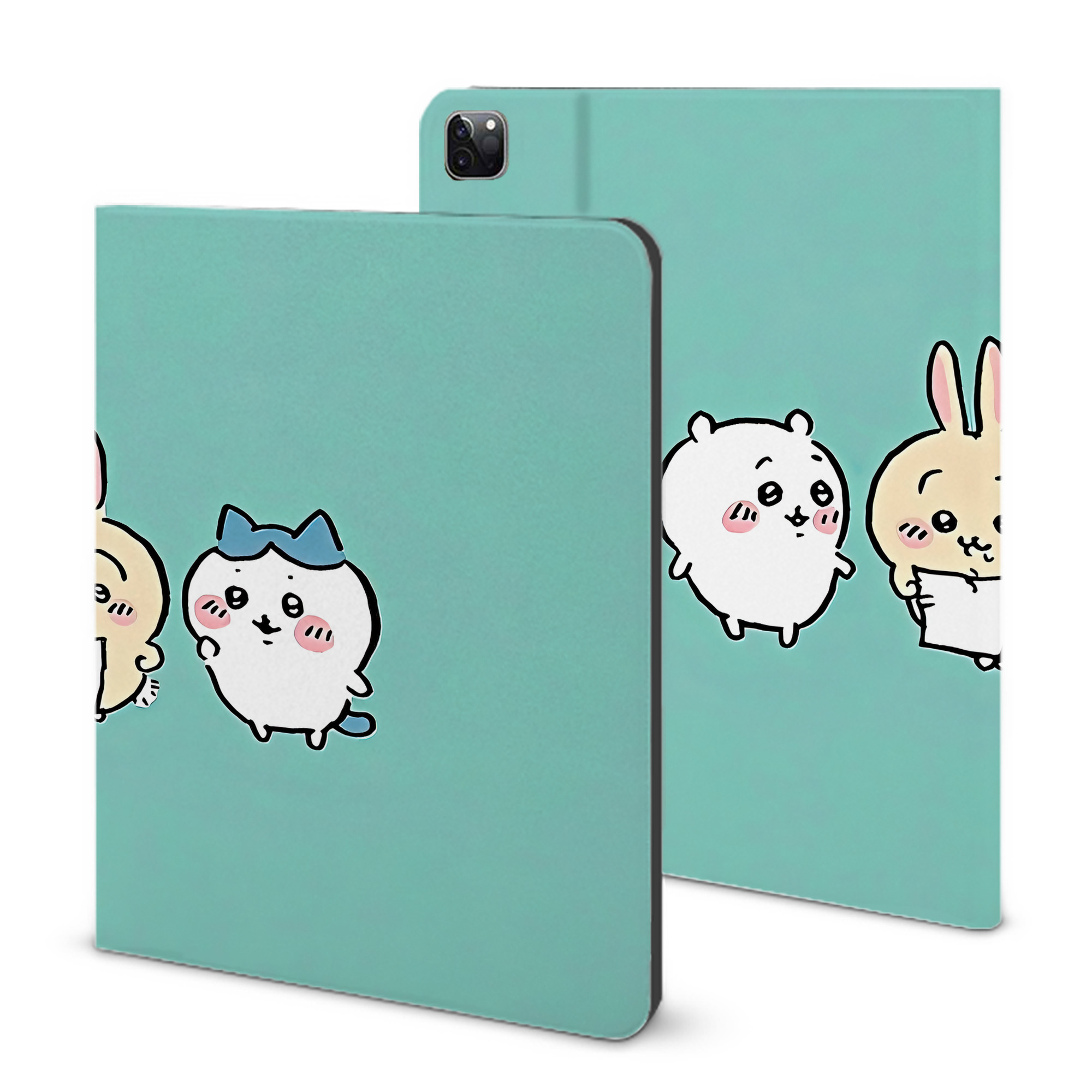 （画像用） ちいかわ Chii-kawa IPad ケース ブック型 PUレザー TPU 耐衝撃 軽量 薄型 ペン収納なし 全面保護 IPad 各モデル対応